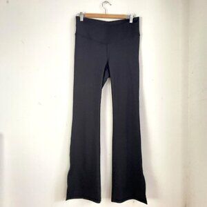 Lole Black Athletic Flared Leg  Leggings w slit M